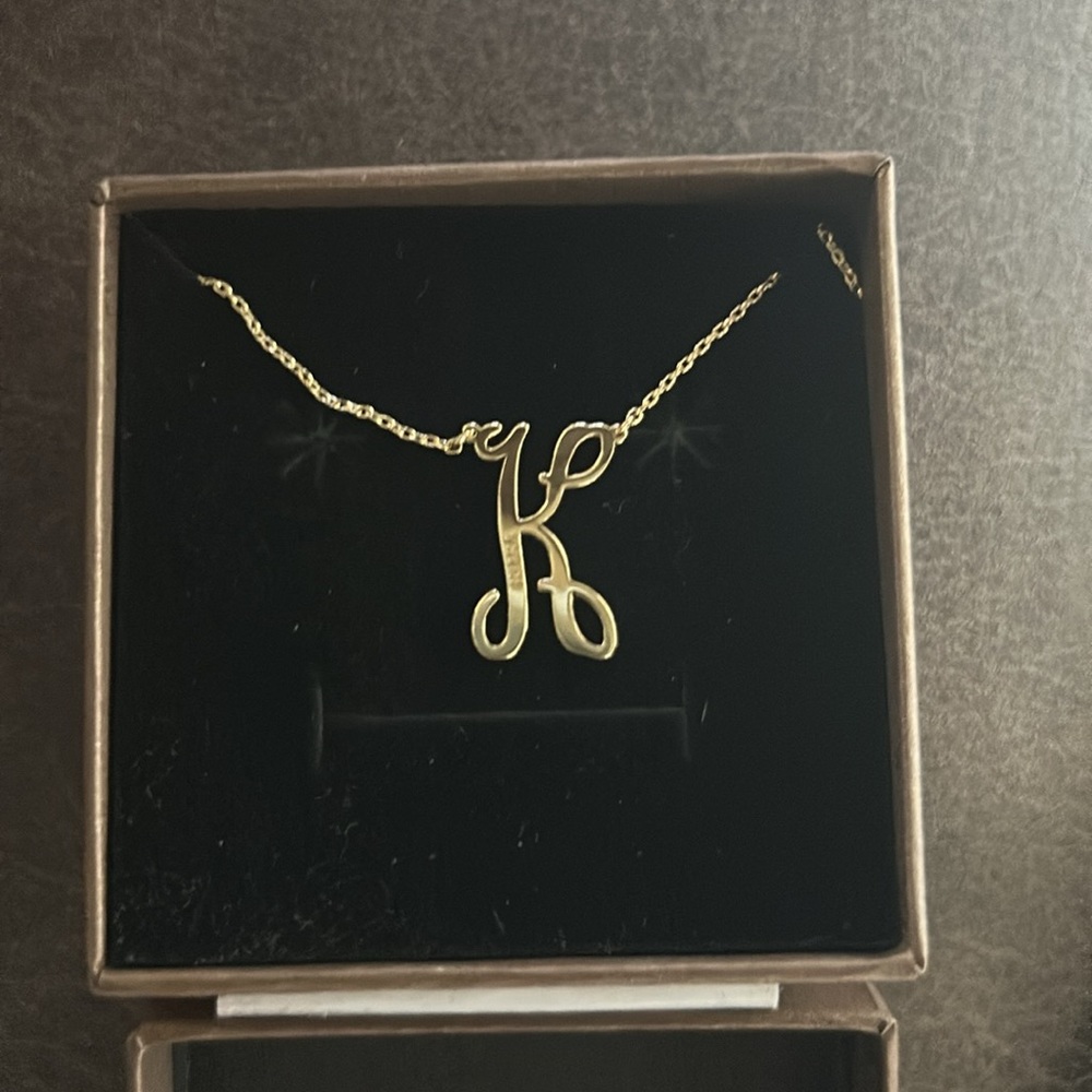 Letter “K” Necklace - Picture 3 of 4